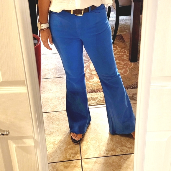 Venti6 Made in Italy Royal Blue Flare denim - Picture 5 of 8